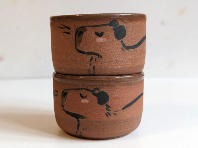 capybara handmade cute tumbler