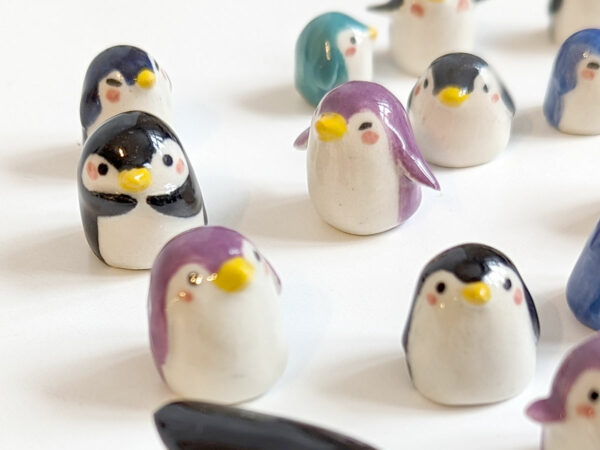 cute penguin porcelain figurine