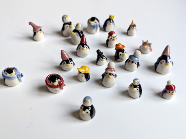 cute penguin porcelain figurine