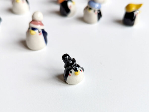 cute penguin porcelain figurine