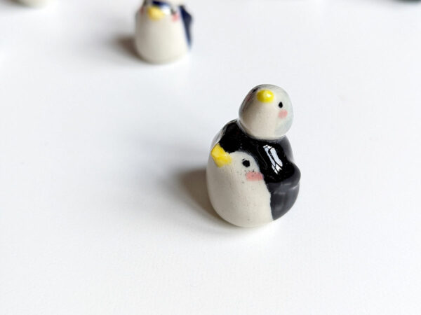 cute penguin porcelain figurine