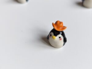 cute penguin porcelain figurine