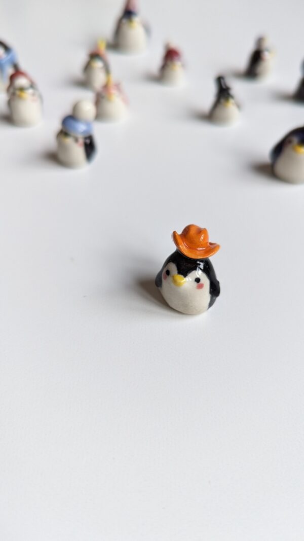 cute penguin porcelain figurine