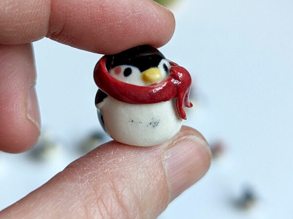 cute penguin porcelain figurine