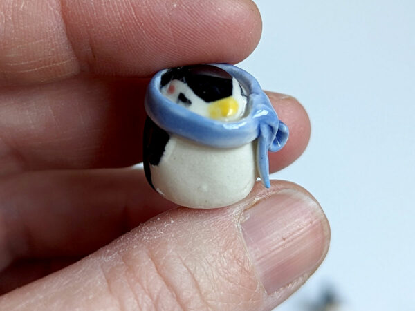 cute penguin porcelain figurine