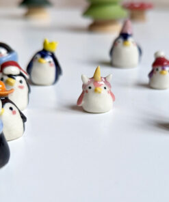 cute penguin porcelain figurine