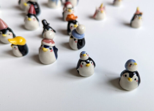 cute penguin porcelain figurine