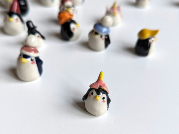 cute penguin porcelain figurine