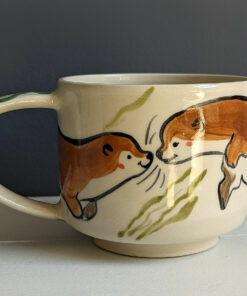 otter couple mug