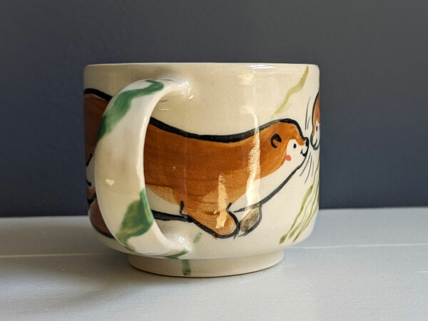 otter couple mug