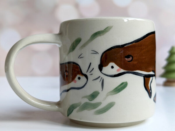 otter couple mug