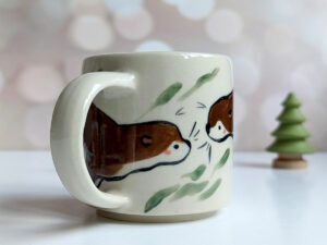 otter couple mug