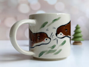 otter couple mug