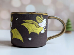 adorable honduran white bat mug