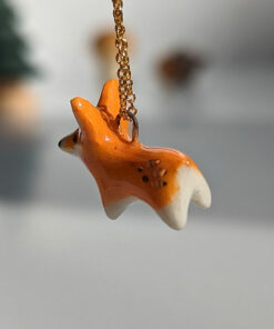 pembroke welsh corgi porcelain pendant