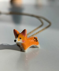 pembroke welsh corgi porcelain pendant