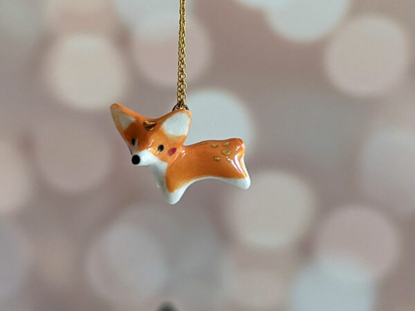 pembroke welsh corgi porcelain pendant