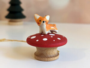 pembroke welsh corgi porcelain pendant