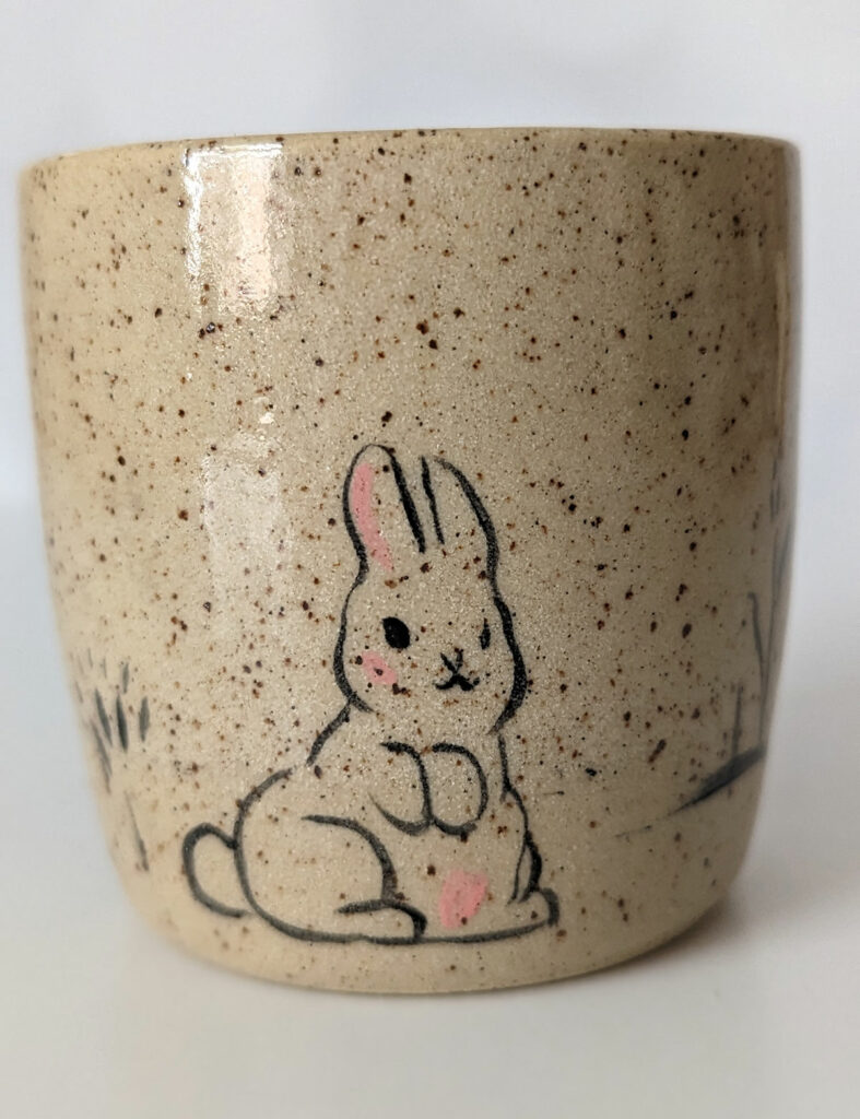 dog and bunny cup 