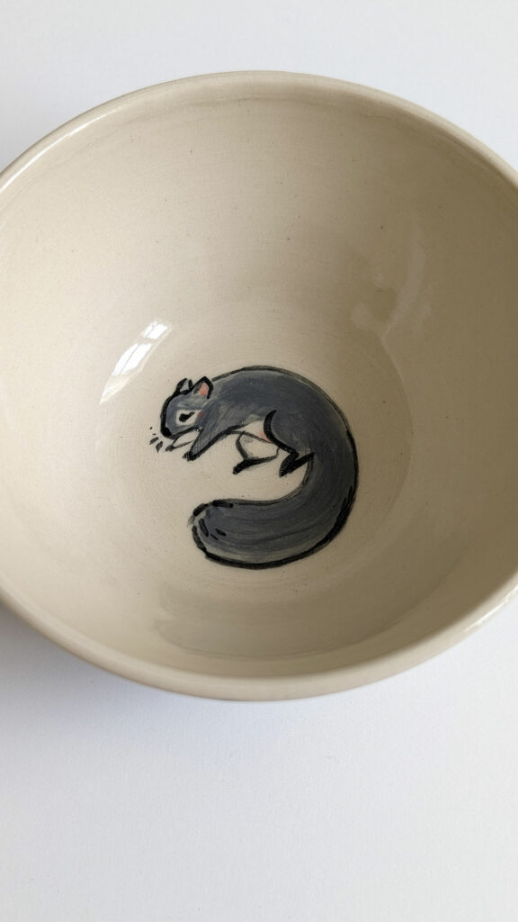 dog portrait bowl