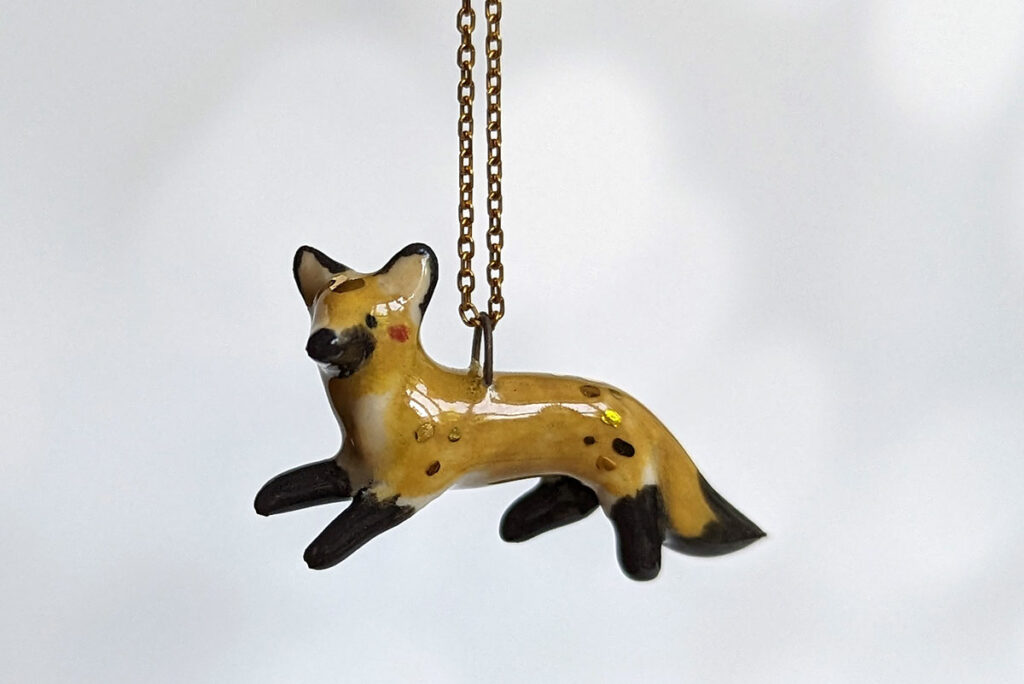 coyote pendant