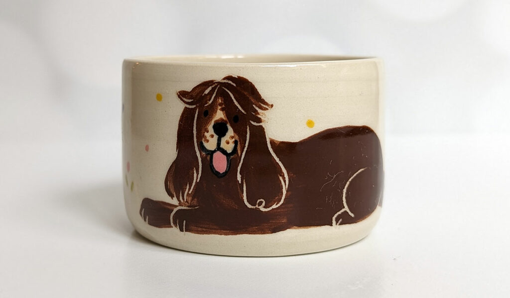 cocker spaniel tumbler 
