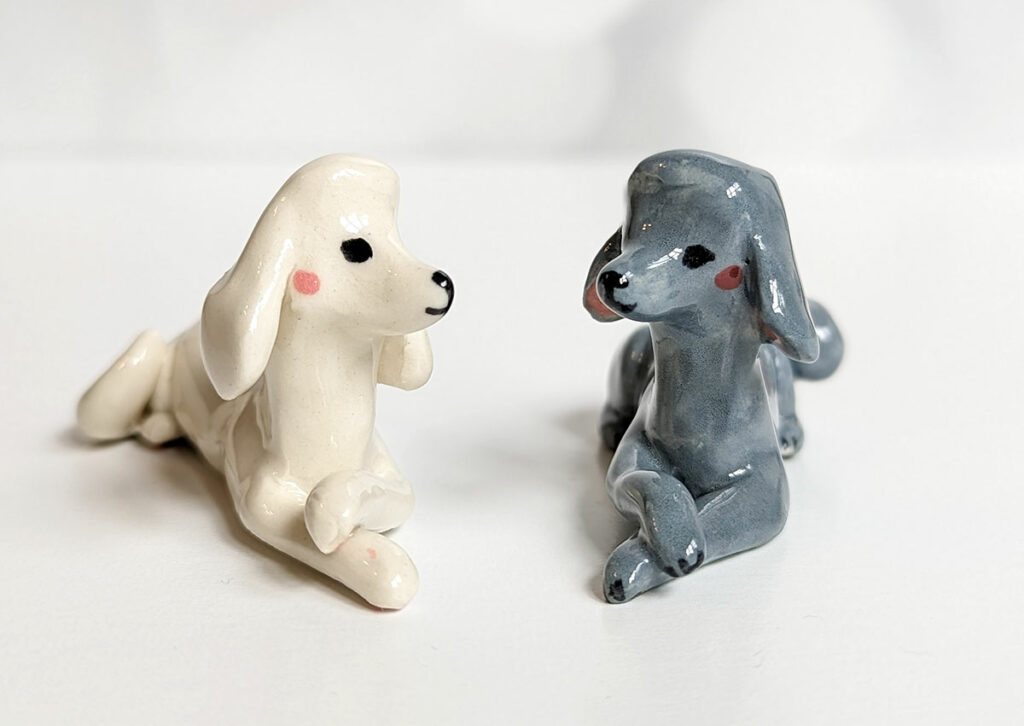poodle figurines 