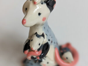 opossum mama figurine
