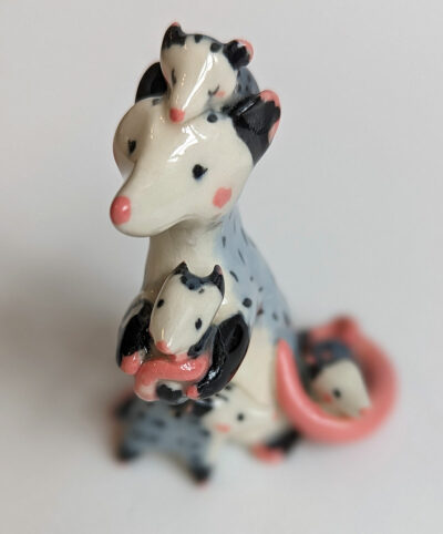 opossum mama figurine