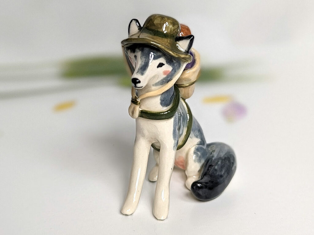 wolf figurine 
