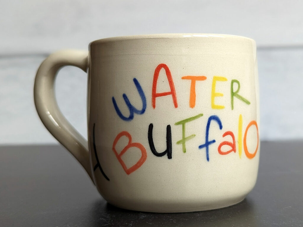 Water buffalo mug