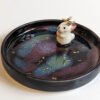 aurora borealis jackalope jewelry dish
