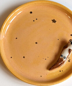 porcelain jewelry dish otter