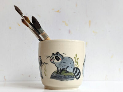 Pot à Crayons - Ratons Laveurs
