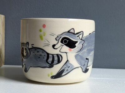 Gobelet pour Artiste : Ratons Laveurs – Image 2
