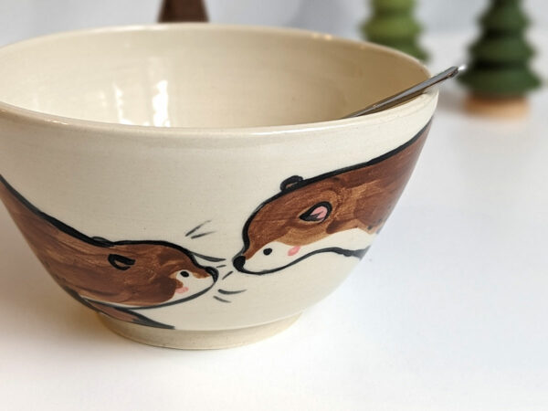 otter couple large bowl