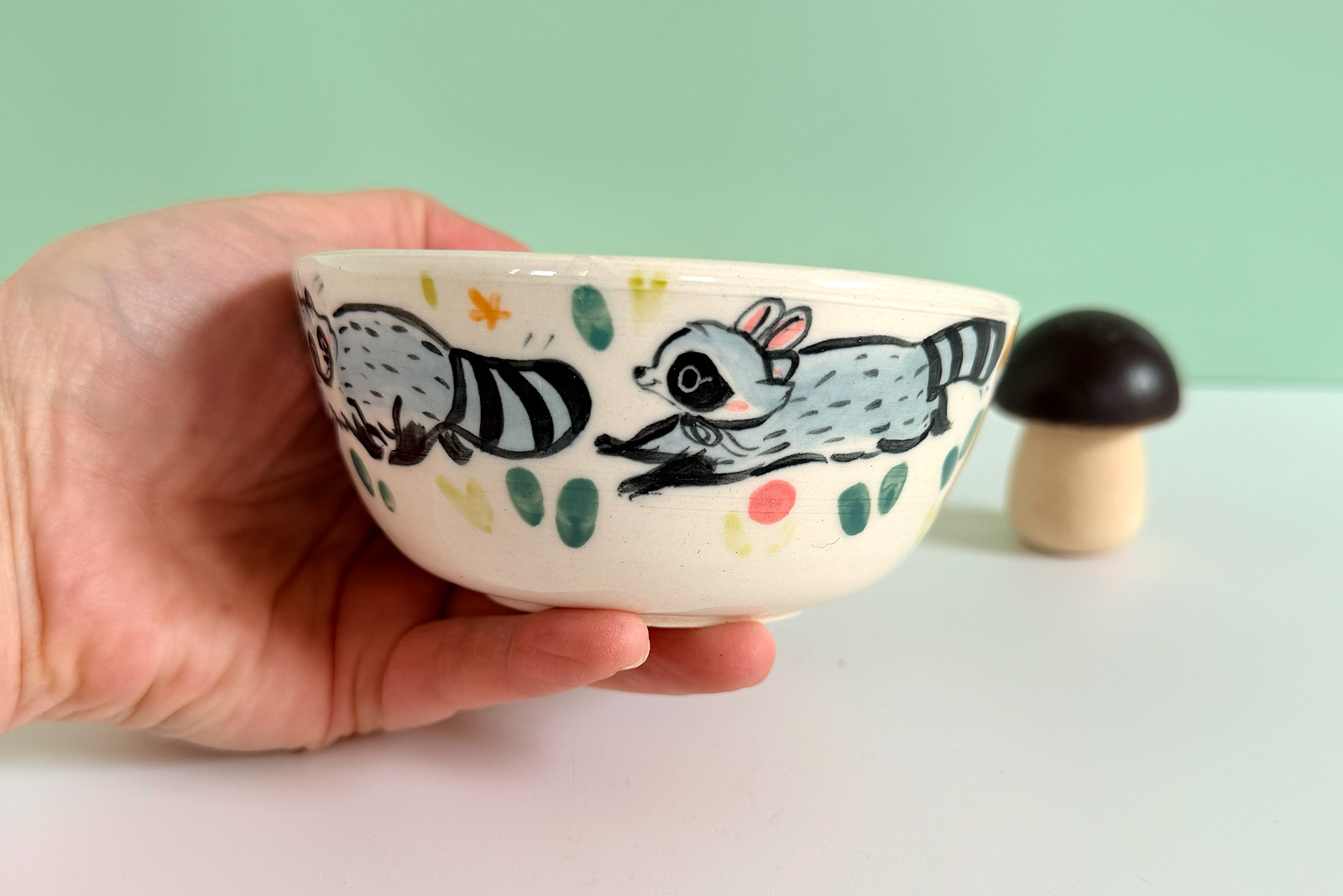 Small Bowl - Raccoons