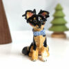 chihuahua papillion figurine