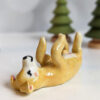 yellow dog figurine