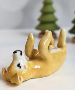 yellow dog figurine