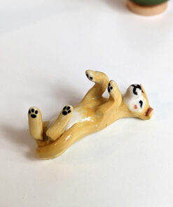 yellow dog figurine