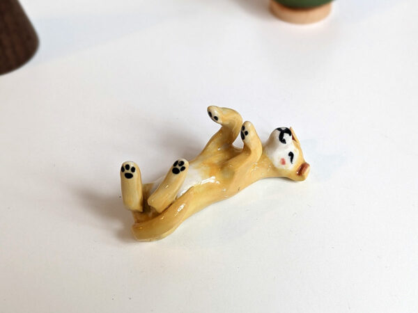 yellow dog figurine