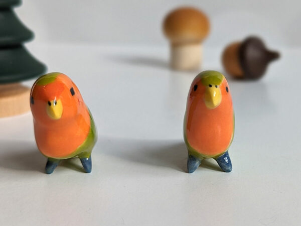 porcelain lovebirds figurines