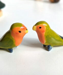 porcelain lovebirds figurines
