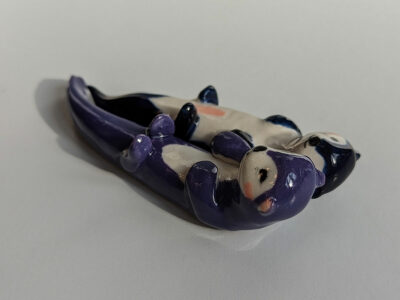Figurine - Otter Couple - Blue - Image 3