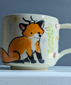 fox owl mug