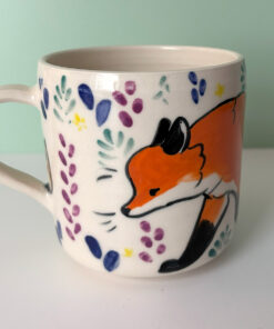 fox owl mug