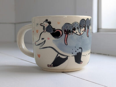 Mug - Opossum family - Image 3