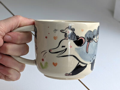 Mug - Opossum family - Image 2