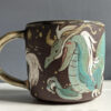 mug blue dragon